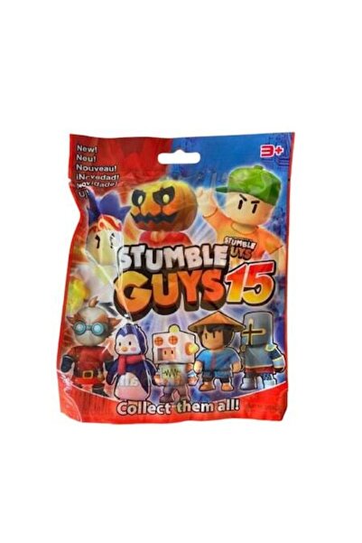 OEM Pachet Stumble Guys cu figurină și 3 cărți surpriză, Seria 15, 7 cm