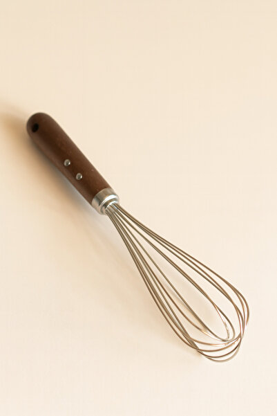 Mirilliahome Acacia Handle Stainless Steel Whisk | 34 cm