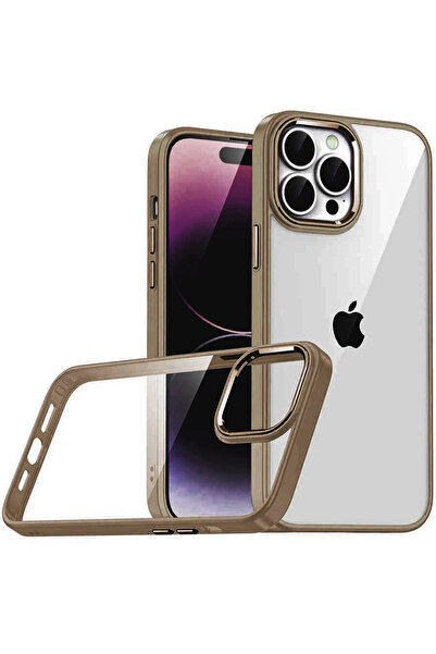 NewFace Lvsqvr Apple iPhone 15 Pro Max Silicone with Lens - (214604) Desert Titanium