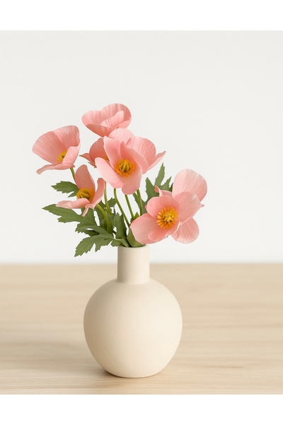 Pembelia Life Nordic Style Modern Minimalist Decorative Ceramic Vase Flower Holder