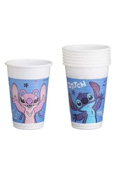 ANTBRO ® Party Plastic Cups Stitch 200ml - 6 pcs