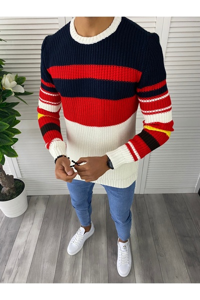 dehaine Men's striped sweater, T3576