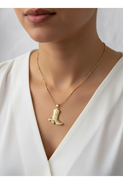 Cowboy Gold Color Steel Necklace