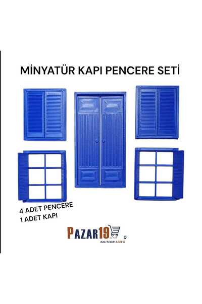 pazar 19 by hitit minyatür kapı pencere seti