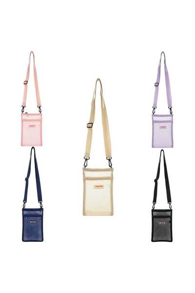 Samar Stylish Mesh Water Bottle Holder Bag, Holds up to 18 oz with Adjustable Shoulder Strap | 5 Trendy Colors