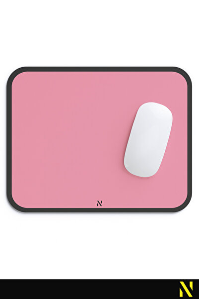 nilizma Pink Retro Ergonomic Mouse Pad -23 cm X 19 Cm- Non-Slip Base Home and Office Use Mousepad