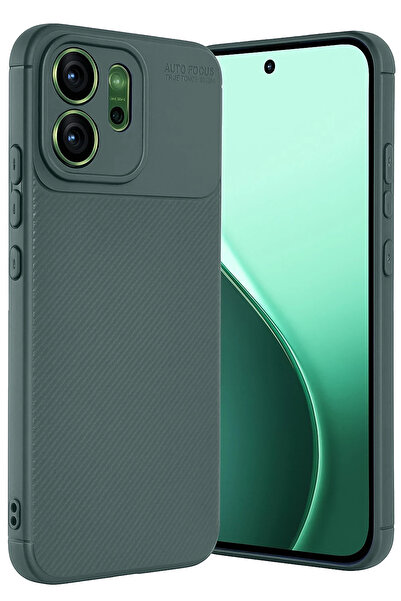 NewFace غطاء كربون LVSQVR Reno 14F ذو تركيز تلقائي - (215034) أخضر داكن