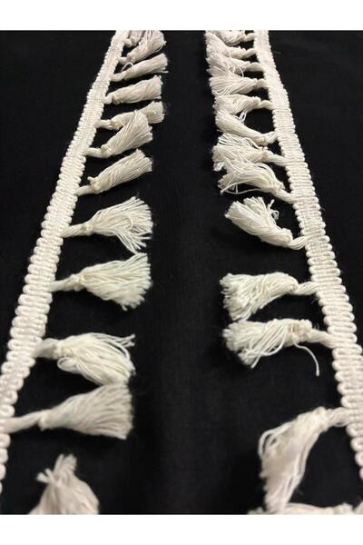 ULUPAMİR Beyaz Kenar Püskül Saçak