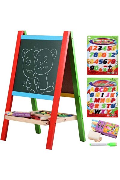 My modern game لوحة رسم خشبية مزدوجة للأطفال