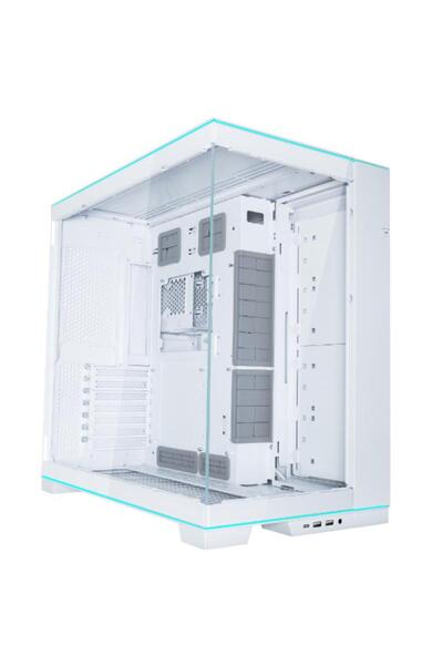 Lian Li O11 Dynamic EVO RGB Alb Mid-Tower Carcasă PC cu sticlă securizată
