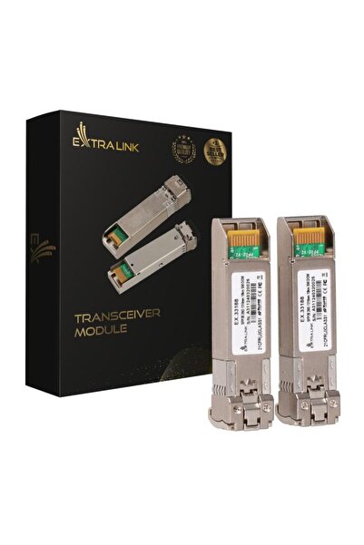 Extralink Set 2 x Modul SFP28, Extralink, 25Gbps, LC/UPC Duplex, 1310nm, 10 k...