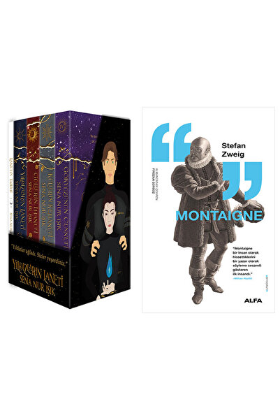 Alfa Yayınları Yıldızların Laneti Serisi – 5 Kitap (Kutulu - Ciltli) + Montaigne