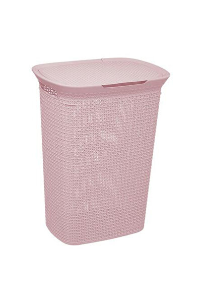 Other Coș de rufe roz Scandi 57L cu capac