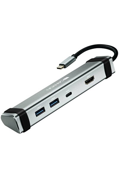 CANYON Hub USB DS-3 4 în 1 USB-C Gri Spațial