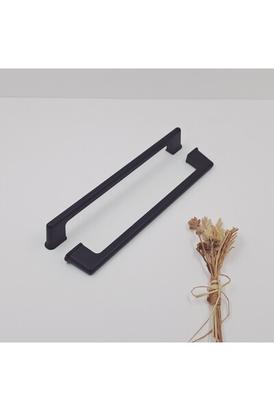 Ay-Az Kulp Kızılcık 160mm Siyah Metal Mutfak Banyo Dolap Mobilya Çekmece Kulp