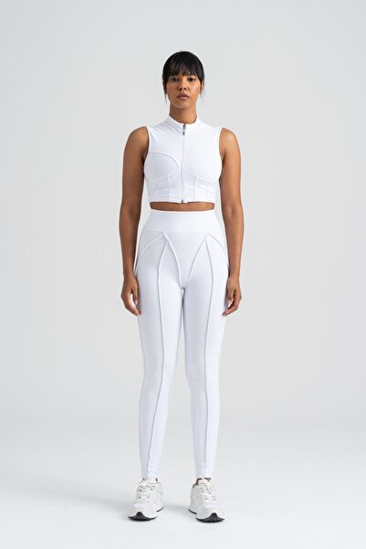 Alışveriş Sokağı Slim Fit Sculpt Line Diving Fabric Sports Leggings