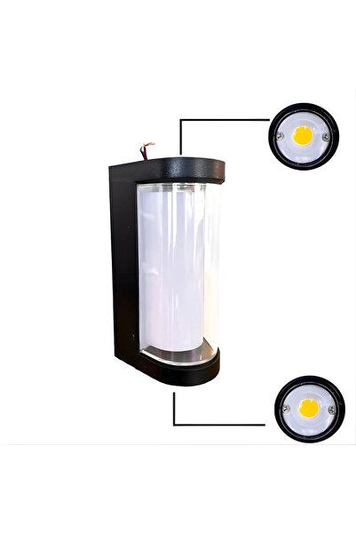 ETRONIK Mini Modern Wall Sconce 3000K IP54 Aluminum Embedded LED Wall Light for Indoor Outdoor Use