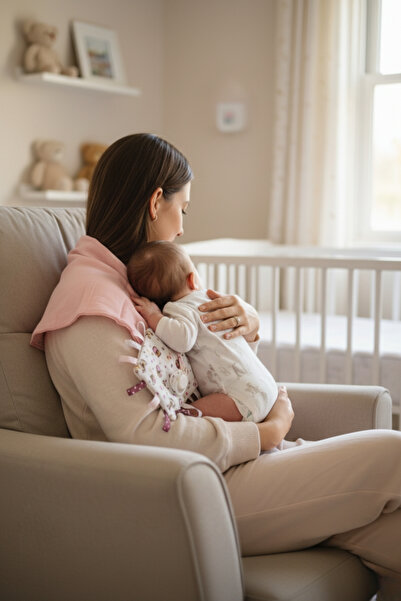 Salvia Dione Baby Girl Muslin Cute Ear-Wrapped Ribbon Play Mouth Wipe Saliva Cloth and Vomiting Shoulder Cover Set