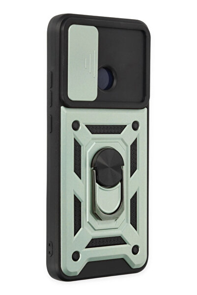 NewFace Lvsqvr Xiaomi Redmi 10C Case Pars Silicone with Lens Ring (220531) - Green