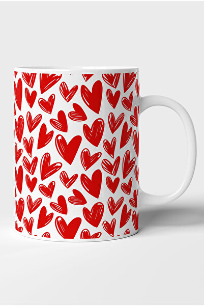 GRN TASARIM Heart Printed Mug