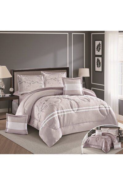 sadir Alaska Double-Sided Winter Velvet Bedspread, 6 Pieces