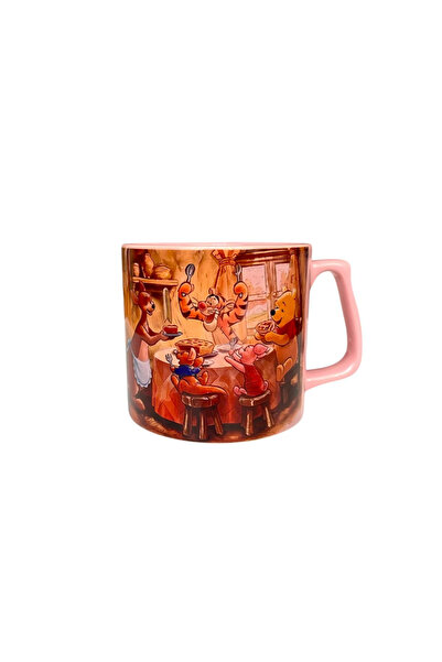 İnci Rüyası Hediyelik Winnie The Pooh Tasarımlı Pembe Kupa Bardak