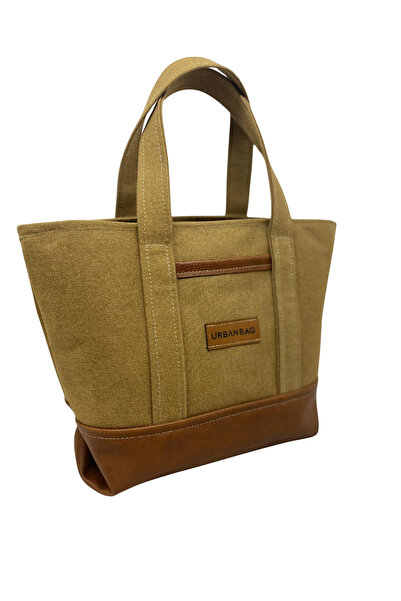 Urban Bag Urbanbag Canvas Leather Handle Bag