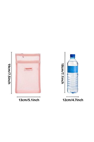 Samar Stylish Mesh Water Bottle Holder Bag, Holds up to 18 oz with Adjustable Shoulder Strap | 5 Trendy Colors