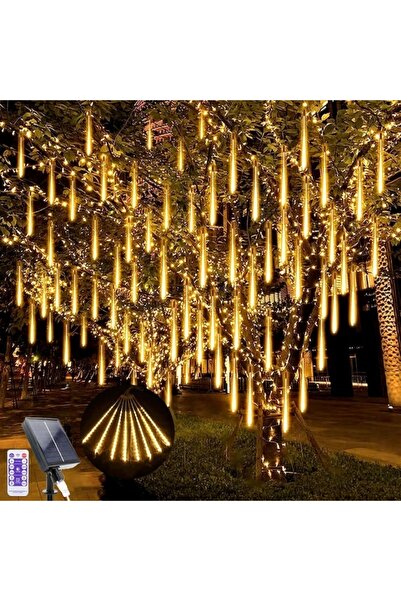 EMATTEIRO Instalație de Crăciun Tip Meteoriți Căzători, 8 Tuburi, 50 cm Lungime, 288 LED-uri SMD, Alb Cald