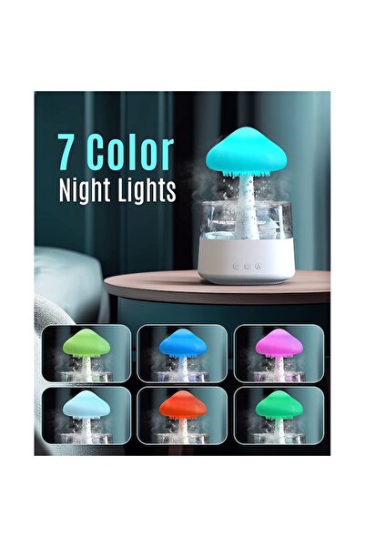 MOOD ( BE AUTHENTIC ) MOOD (BE AUTHENTIC) 4-in-1 Aromatherapy Device, 7-Color Adjustable LED Lamp, 450 ml, White