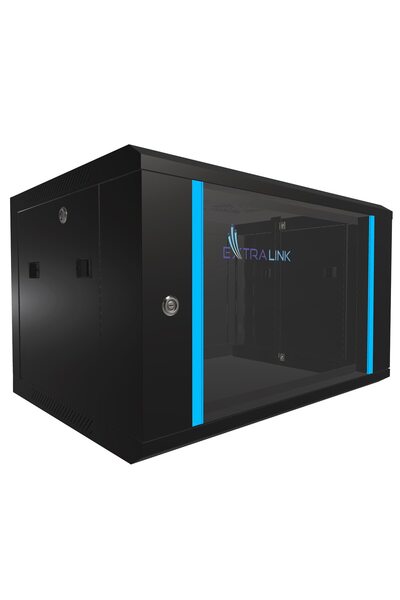 Extralink Dulap rack 19", Cabinete metalice, 6U 600x450, montare pe perete, c...