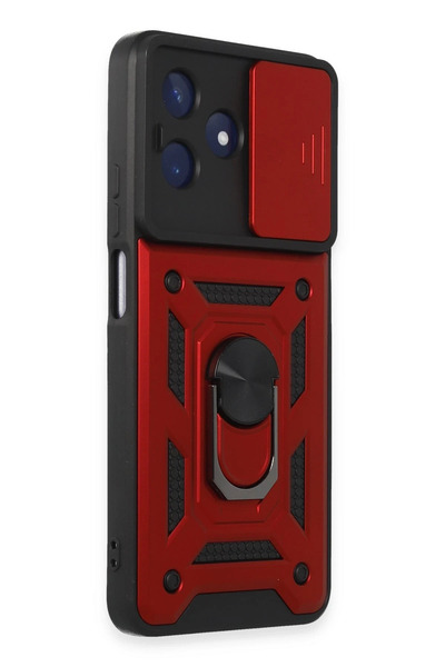 NewFace Lvsqvr Realme C53 Case Pars Silicone with Lens Ring (215636) - Red