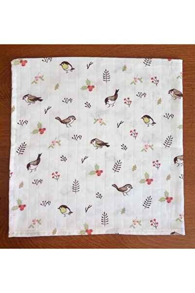 azizden 100% Organic Cotton Muslin Cover & Blanket 3-Piece Oeko-Teks Certified 80X80Cm