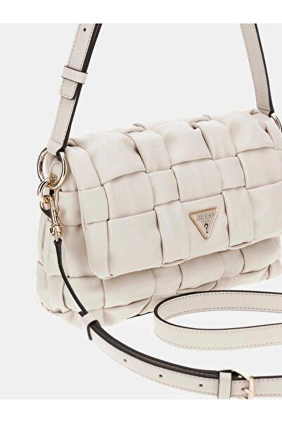 Guess Marion Women's Ecru Shoulder Bag Hwwg8072190-Bon