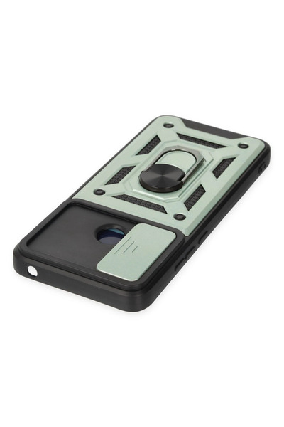 NewFace Lvsqvr Xiaomi Redmi 10C Case Pars Silicone with Lens Ring (220531) - Green