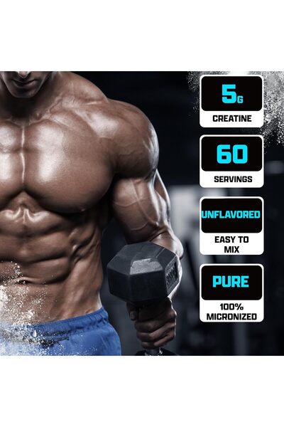 Nutrex Research Creatine Monohydrate Powder 60 Servings | Unflavored 5G Micronized Creatine Powder