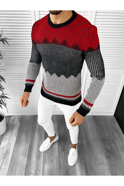 dehaine Men's striped sweater, T3626