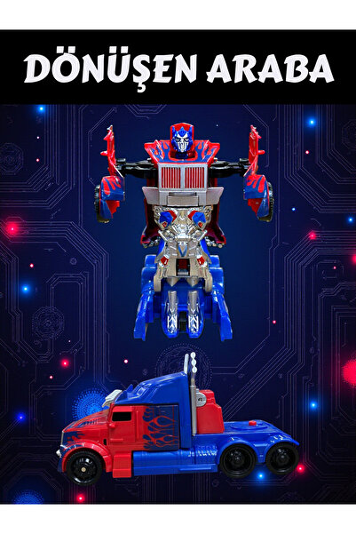 YILDIRIM OYUNCAK Transformers Tıra Dönüşen Çek Bırak Robot Oyuncak Araba