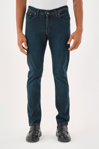 BLACK LEE Men's Stonewashed Slim Fit Stretch Fabric Jean Denim Trousers