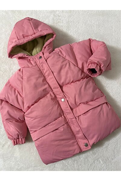 Asortix boutique KIZ ÇOCUK İÇİ KÜRKLÜ , SU-RÜZGAR GEÇİRMEZ ŞİŞME MONT