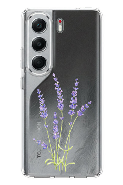 TechTree حافظة سيليكون مطبوع متوافقة مع هاتف Tecno Camon 40 PRO 5G بتصميم زهر...