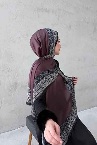 Byedauzunlar Brown Bohemian Sandy Silk Shawl