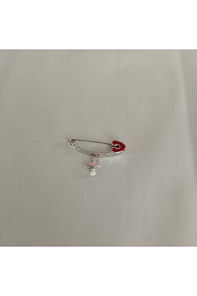 Unbranded/Generic 925 Gümüş Çocuk/Bebek Yaka İğnesi Model 1