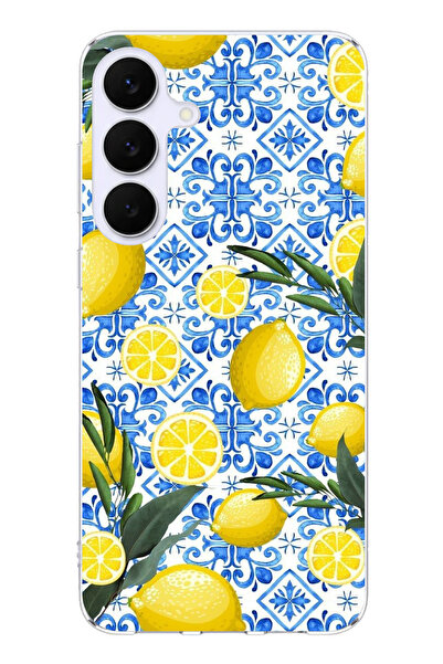 TechTree حافظة سيليكون متوافقة مع هاتف سامسونج جالاكسي S25 FE بلون ليموني مائ...