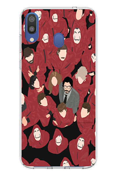 TechTree حافظة سيليكون مطبوع متوافقة مع هاتف سامسونج جالاكسي M20 من لا كاسا د...