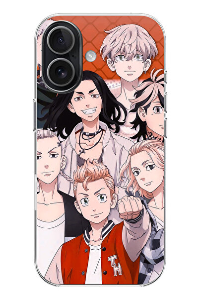 TechTree حافظة سيليكون متوافقة مع هاتف iPhone 17 من شخصيات طوكيو ريفينجرز مطبوع