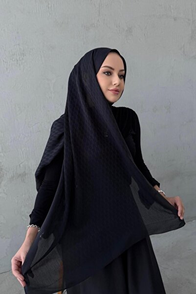 Byedauzunlar Siyah Melinna Pamuk Kaşmir Şal