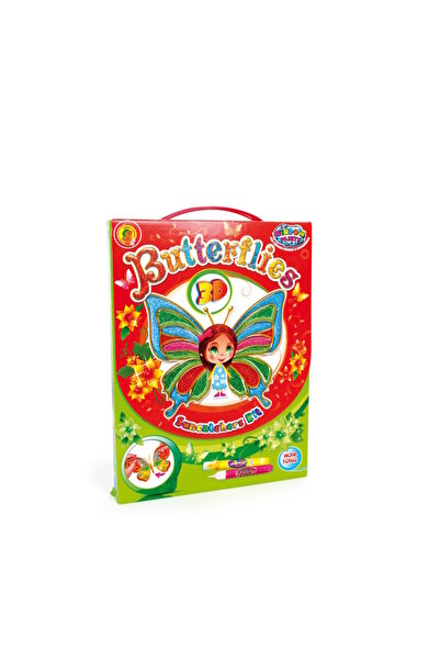 Small Foot Set de 6 figurine de pictat - Fluturi,