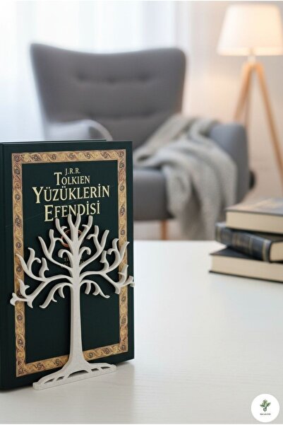 MelisArt3D Dünyası Yüzüklerin Efendisi - Lotr White Tree Kitap Tutucu & Kitap...
