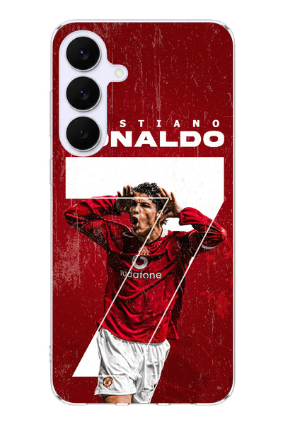 TechTree حافظة سيليكون متوافقة مع هاتف سامسونج جالاكسي S25 FE بتصميم رونالدو ...